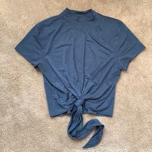 Lululemon Time To Restore Mock Neck Crop tee